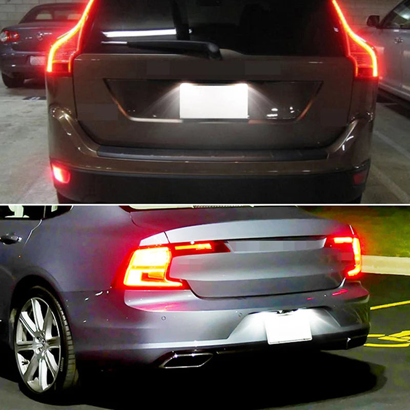1Pcs LED car license plate light 12V white light for Volvo S40 S60 S80 XC70 XC60 Rear Lights Number Plate Lamp Replacement