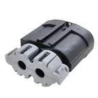 5 Sets Automotive Cooling Fan 2 Pin 7283-3214-30 Wire Connector Black ABS Material for Automotive Cooling Fans