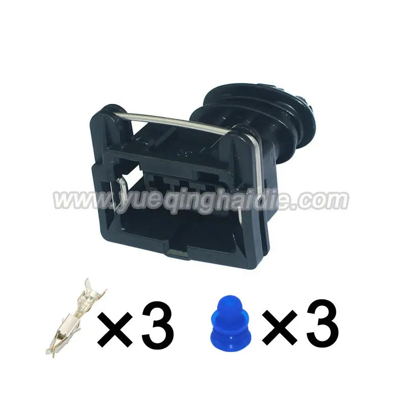 3 Way JPT Sensor Plug Connector Kit, black  Injection Socket SATRIA WIRA 1.5MITSUBISHIMANIFOLD ABSOLUTE PRESSUREMAP SENSOR SOCKE