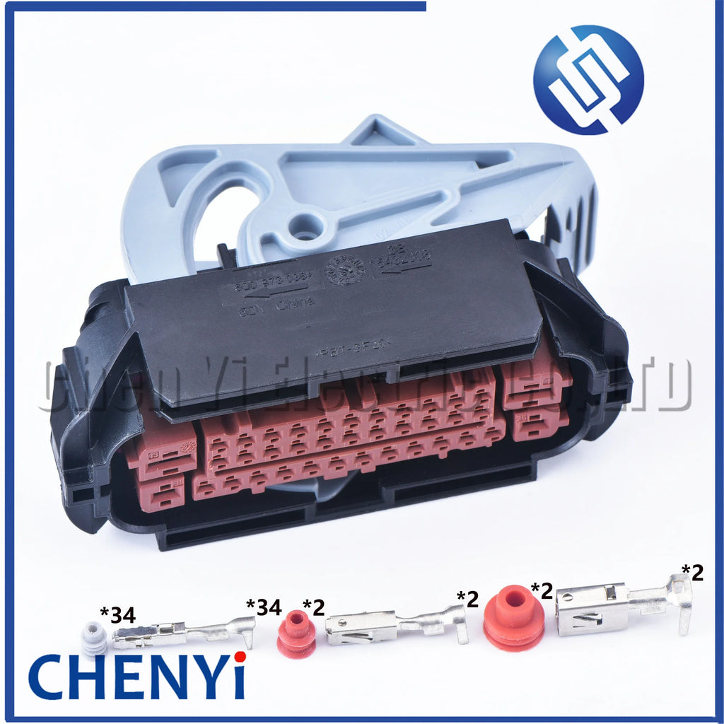 38 Pin Position Automotive waterproof connector ECU wiring harness plug 6Q0973038A 13598002 15432308 6Q0 973 038