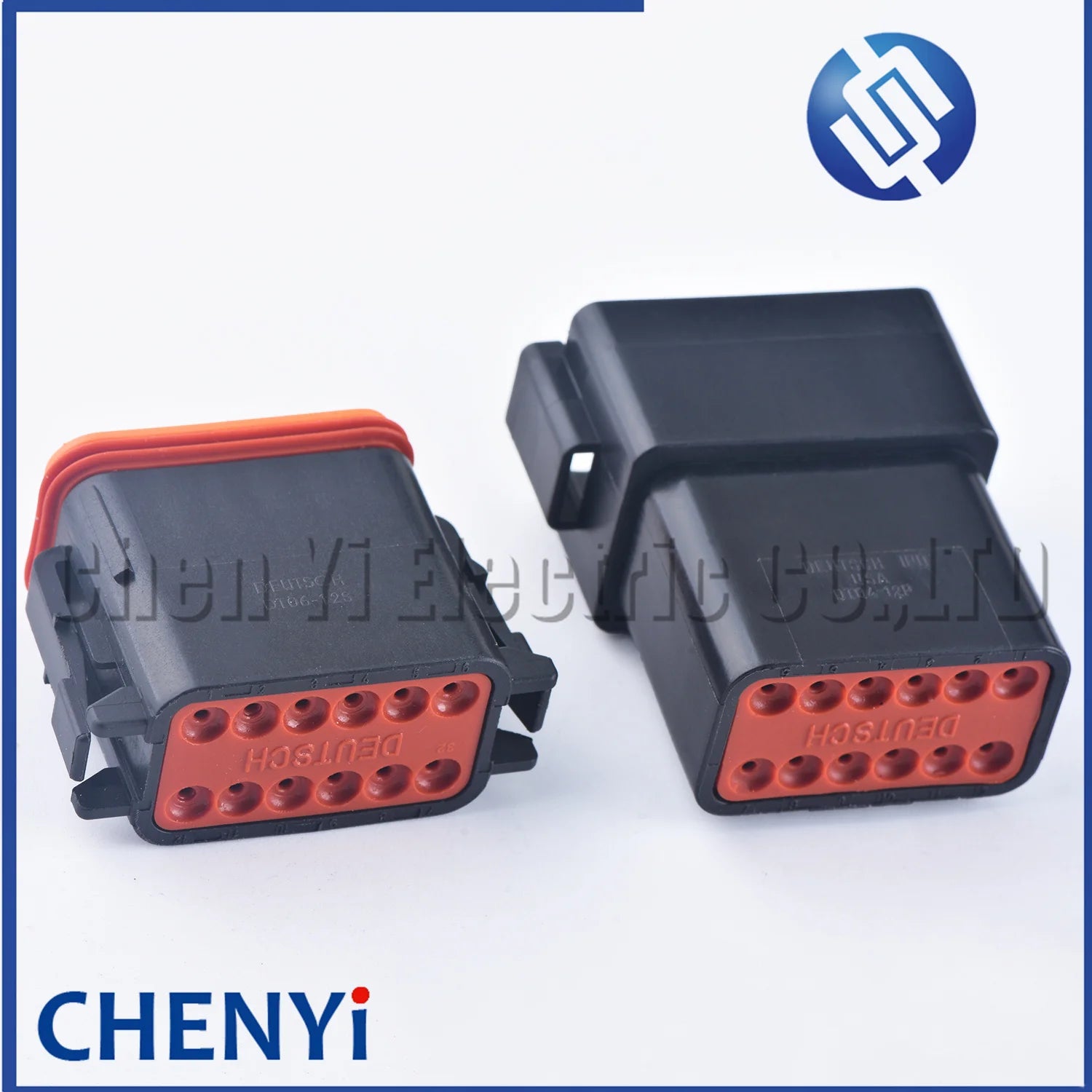 Black 12 Pin Male Female Automotive Waterproof Connector Sealed Plug DT06-12SB DT04-12PB With Pins For Deutsch DT Series