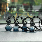 1Pcs Dyed Square Cap Black Cap Empty Bottle Car Essential Oil Diffuser Fragrance Air Freshener Scent Perfume Bottle Ornament