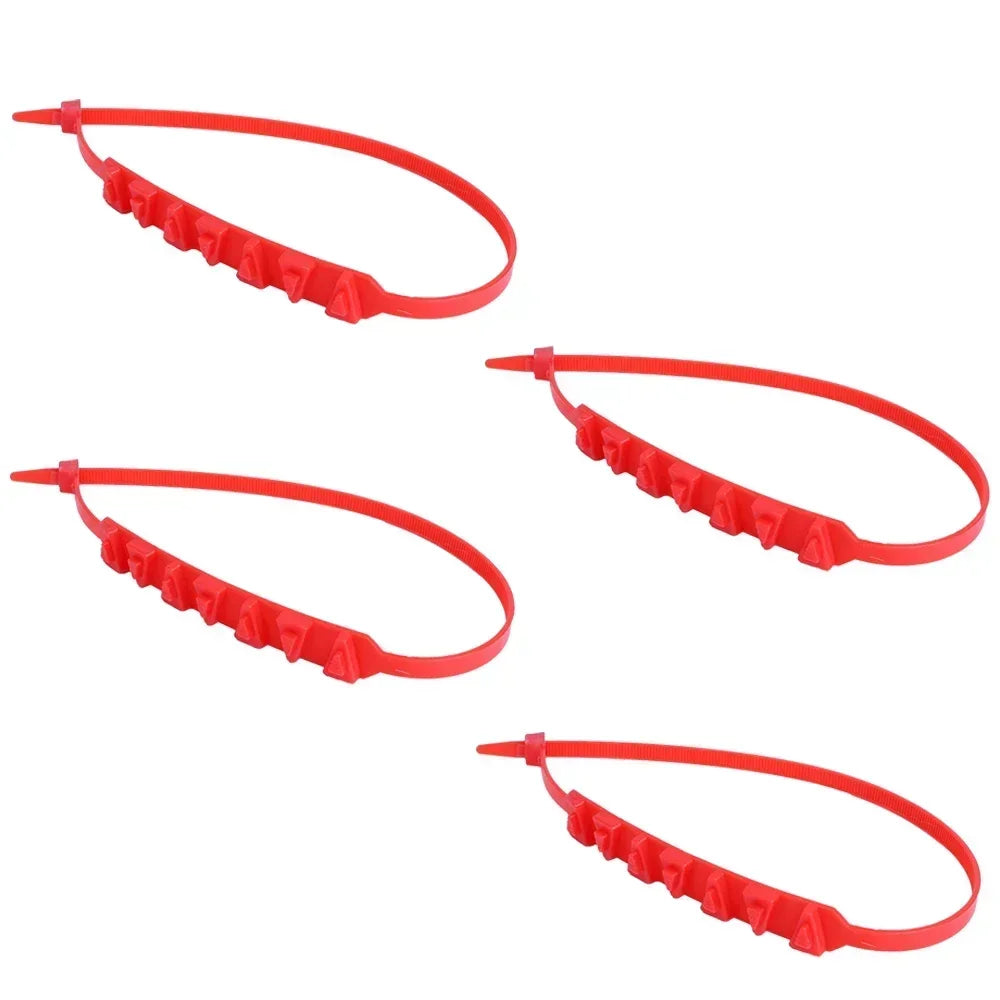 20/1Pcs Motorcycle Snow Chains Reusable Motorbike Tire Anti Slip Tie Winter Emergency Safety Belt Tyre Chain Moto Accessories