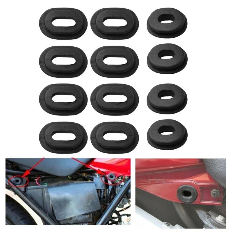 Motorcycle Rubber Grommet Body Side Cover Fairing Goldwing Bolt for Honda CG125 CT125 CB125 CB500 CB550 CB750 CL100 XL125 Amagi