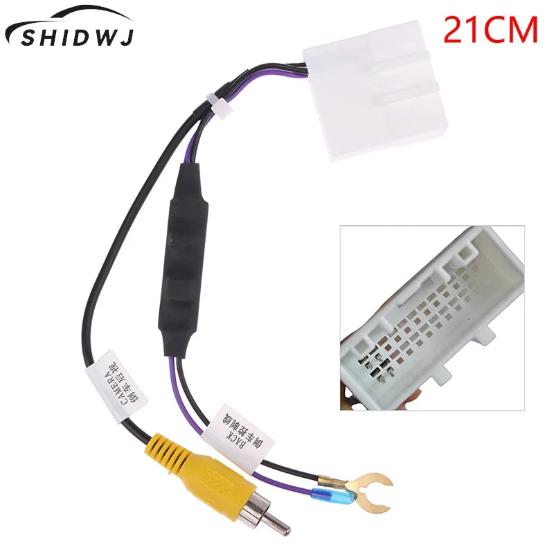 1PC Digh Quality DIY Accessories 24Pin Auto Camera Video Output Car Reverse Camera Output Video Adapter Cable
