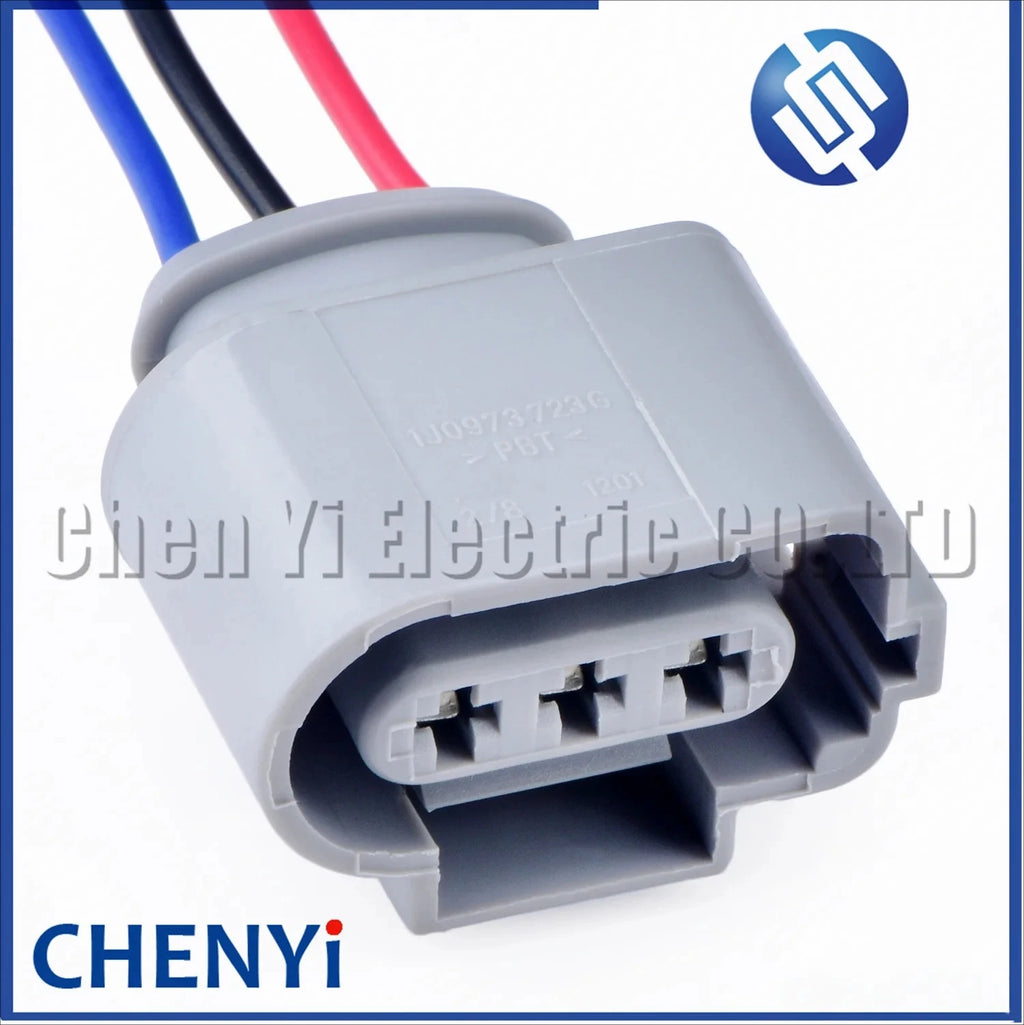 3 Pin 3.5mm Automotive waterproof connector Crankshaft Sensor Plug Fog Lamp Wire Harness Plug 1J0973723G 1J09737236