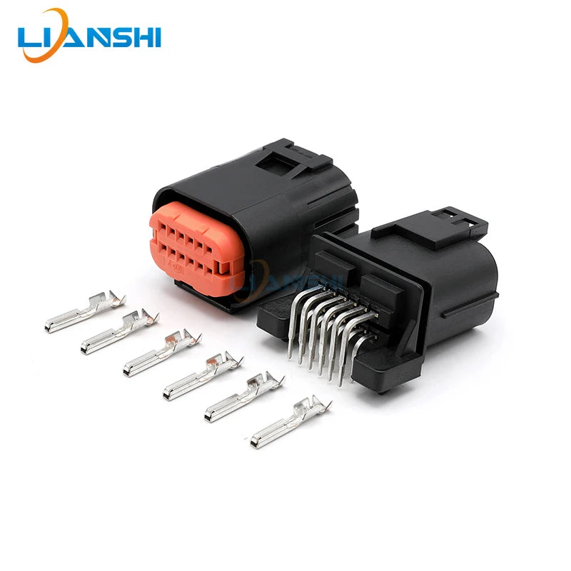 Automotive waterproof wiring harness plug JAE type 12-hole male and female pin socket plug MX23A12NF1 MX23A12SF1