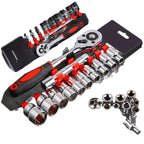 12 Sets of Dafi Complete of Auto Repair Tools Ratchet Socket Wrench Set Car Hardware Box Group Boats Motorcycles Bicycles Amagi