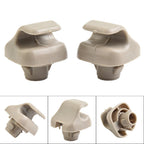 2Pcs Car Sun Visor Hook Clip Retainer For Honda For Civic Car Sun Visor Clip Gray Interior Hanger Hook Clip Bracket