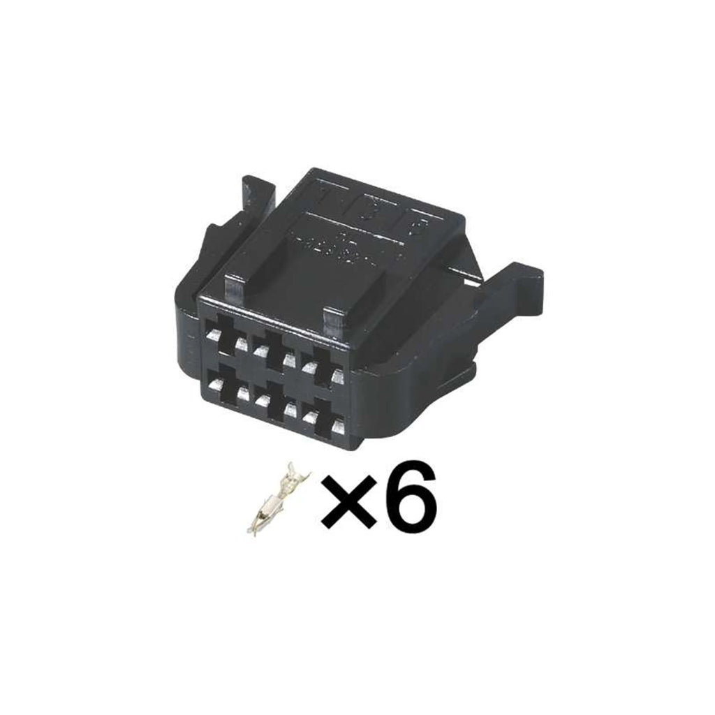 6Pin Connector Unsealed 2.8mm Male Female Connector Automotive Housing Wiring Harness Cable Plug for VW 1-929627-1 1-929621-1
