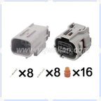 8 Pin Connector Waterproof 0.6mm Male Female Connector Reversing Radar Wiring Harness Housing Cable Plug 6189-1240 6188-0779