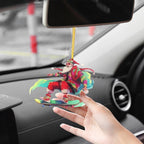 2024 New Christmas Car Pendant Rearview Mirror Pendant Keychain Pendant Fashion Cool Santa Claus Charm Decoration Accessories