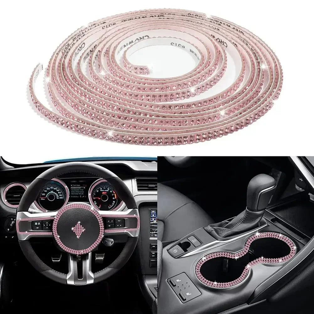 Car Decorative Stickers Auto Crystal Artificial Diamond Girls Car Decoration Accessories Auto Interior Cover  Waterproof amagi