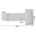 Car Vehicle Parking Ticket Permit Holder Clip Sticker Windscreen Fastener Kit Plastic Permit Card Holder Clip Sticker Car Parts