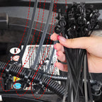 Car Clamp Fastener Screw Replacement Automotive Cable Tie Buckle Wire Management Fender Trunk Engine Skid Plate Tools 10pcs