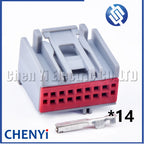 14 Pin male or female Automotive connector Car amplifier DSP plug C4348B 30700-1147 30968-1140 For Ford Lincoln Cadillac