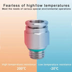 Stainless Steel PC-G Pneumatic Push-In Fitting, Straight Male G Thread Air Tube Connector for Air Compressor & Pneumatic Systems