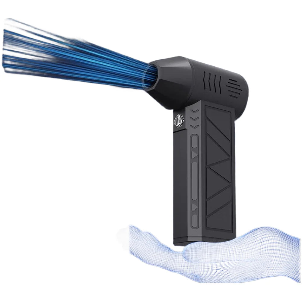 1PC New Fan Strong Portable Power Handheld DustStorm Source Turbo Jetfan LED Brushless Fan Vacuum Dust Cleaner Blower