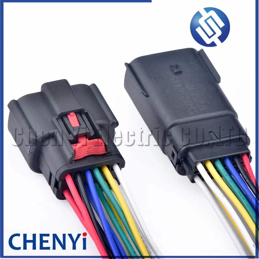 12 Pin Auto Headlight Plug Female male Connector wiring harness plug 33472-1201 33482-1201 For Ford Focus Mondeo Buick Chevrolet