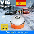 Latest Version Spain V16 Warning Light Emergency Light DGT3.0 with Communication GPS Position Data Validity Period 2038 Amagi