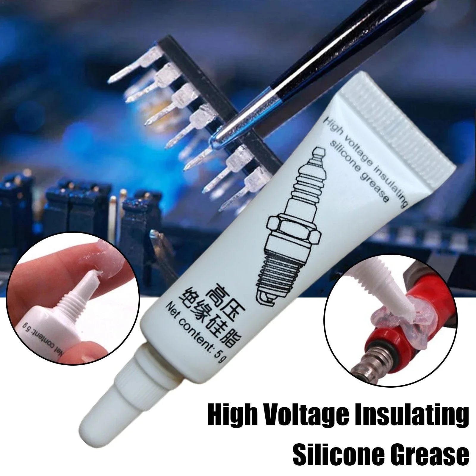 Spark Plug High-Voltage Insulating Silicone Grease – Ignition Coil Dielectric Compound