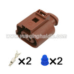 2Pin Connector Waterproof 3.5mm Male Female Connectors Automotive Wire Harness Cable Plug for Toyota FVW Audi A4 Q5 1J0973822A