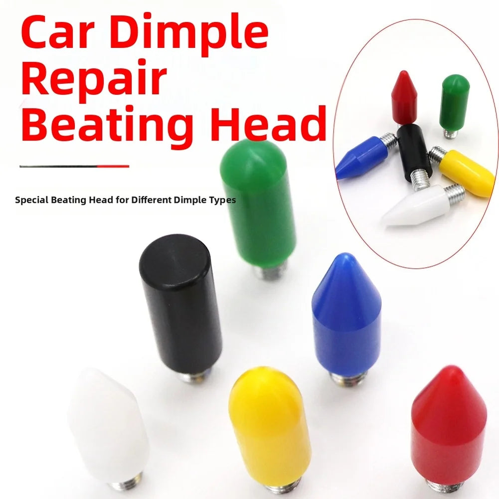 6pcs Car Dent Repair Seamless Repair Tools Multicolor M8 Scratch-free Repair Leveling Replacement Pen Head Flat Nylon Tip