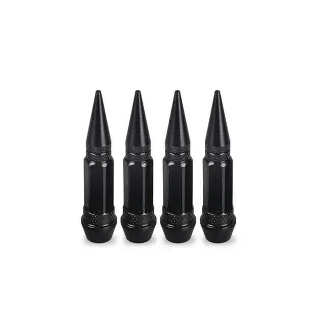4pcs Premium Aluminum Spike Wheel Stem Caps 45/60mm for Cars Trucks Bikes Motocycles Valve Dust Protection with Edgy Style amagi