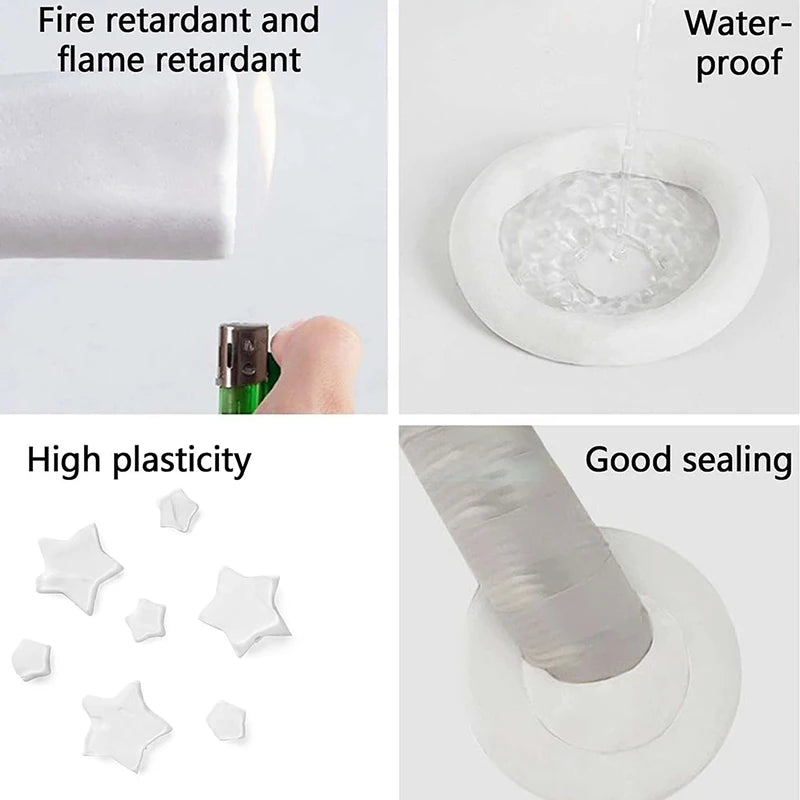 30g Wall Hole Sealant Waterproof Sealing Solid Glue For Sewer Pipe Wall Hole Repair Pipe Air Conditioning Hole Plugging Glue