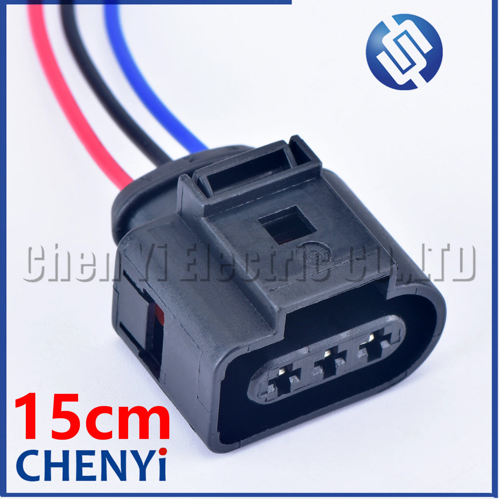 3 Pin 3.5 mm Automotive Fog Lamp Light Socket Crankshaft Sensor Plug 1J0973723G 1J0 973 723G 1J0973723 1J0 973 723