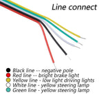 4LED Universal Motorcycle Stripe Stop Lamp Turning Left/right Waterproof Rear Tail Turn Signal License Plate Light DRL Lamp
