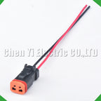 2-Pin Wire Harness Harness Waterproof Connector excavator headlight headlight