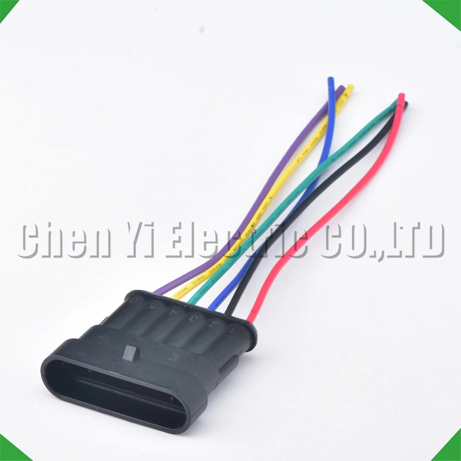 6 Pin Automotive waterproof connector Accelerator pedal assembly acceleration Black har...