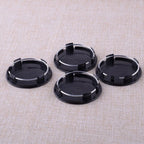 4pcs 70mm Car Black / Silver Universal Car Wheel Hub Center Cap Cover Wheel Hub Center Badges Fit For RM Rims Type