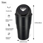 Car Trash Garbage Can Auto Trash Dust Case Holder Bin Box Car-styling Yellow Red Blue Black Gray Amagi