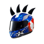 Short Devil Horns Stickers Helmet Decoration Motorcycle Bicycle Helmet Styling Headwear Devil Wings Decor Helmet Amagi