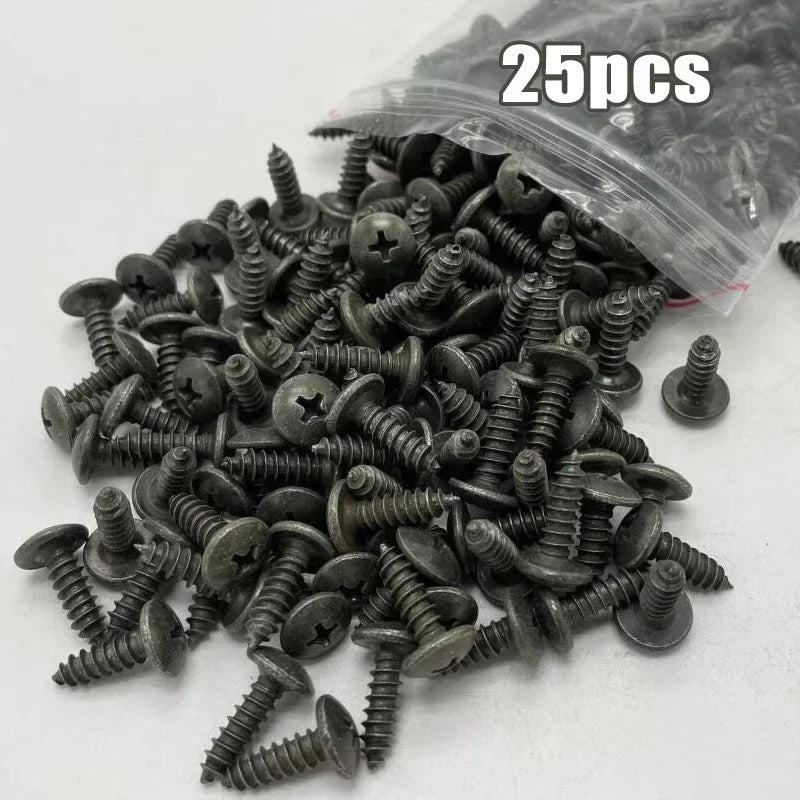 Mixed Car Motorcycles Metal 100/10pcs Screw Tapping Fastener U-Type with Screw Anti-rust Protection Clip Buckle Iron Sheet Amagi