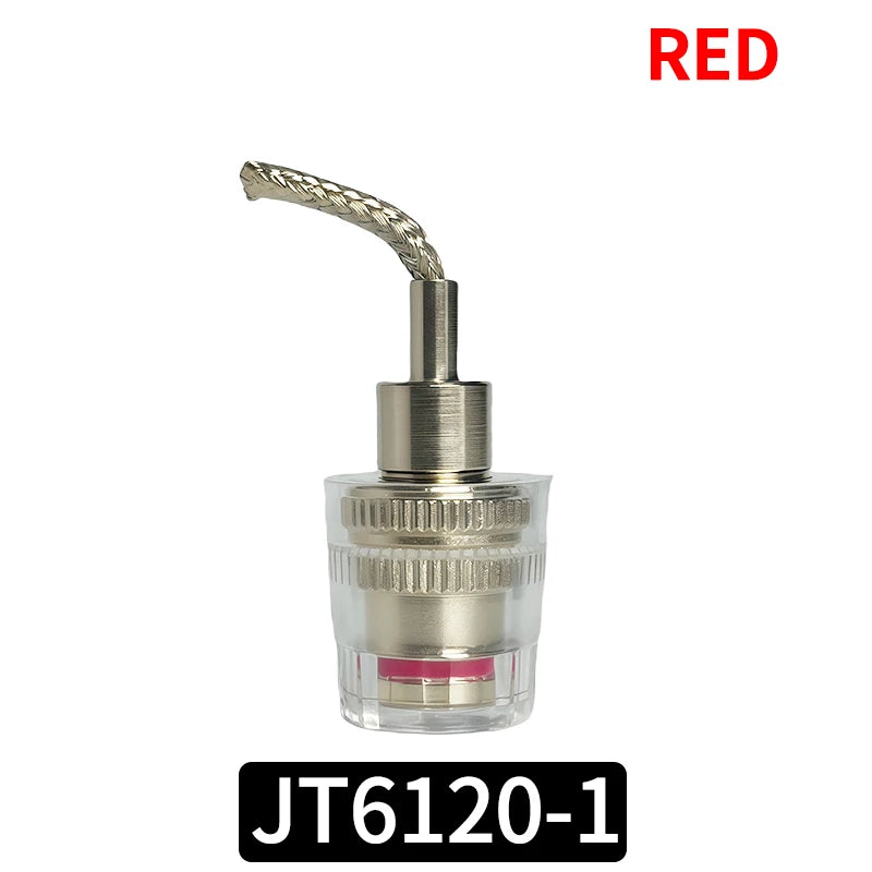4/10/20PCS Clear Speaker Binding Posts with Banana Plug Sockets, Gold-Plated Copper Terminals for Amplifier, HiFi,Audio Speakers