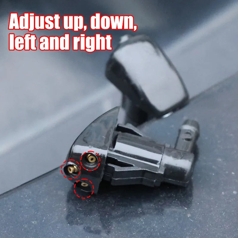 10/1Pcs Car Windshield Wiper Washer Spray Nozzle for Most Car Model Auto 3 Holes Windshield Washer Nozzles Wiper Water Spray Jet