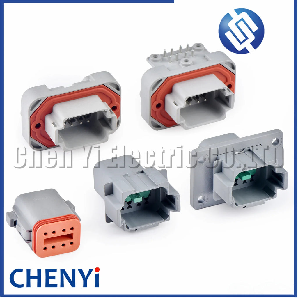 8 Pin Auto Waterproof Connector Wire harness plug PCB socket DT06-8S DT04-8P DT04-8P-L012 DT15-8P DT13-8P For Deutsch DT series