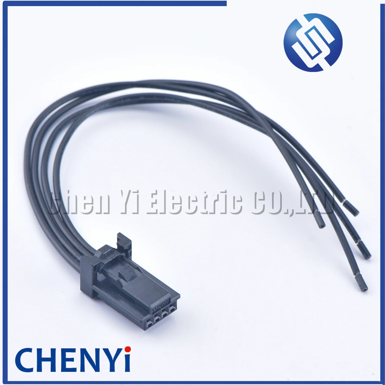 Black 4 Pin female Automotive Connectors 1379658 CONN PLUG HSG shell sheath 1379658-1 with 15cm wires