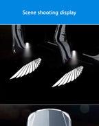2Pcs Car Angel Wings Wireless Door LED HD Welcome Decorative Light Courtesy Bulb Lamp Shadow Cars Projector Accessories Tools Ne