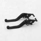 1Pair Motorcycle Brake Handle Motorbike Modification CNC Clutch Drum Brake Lever Handle Adjustable Modification Handlebar Set