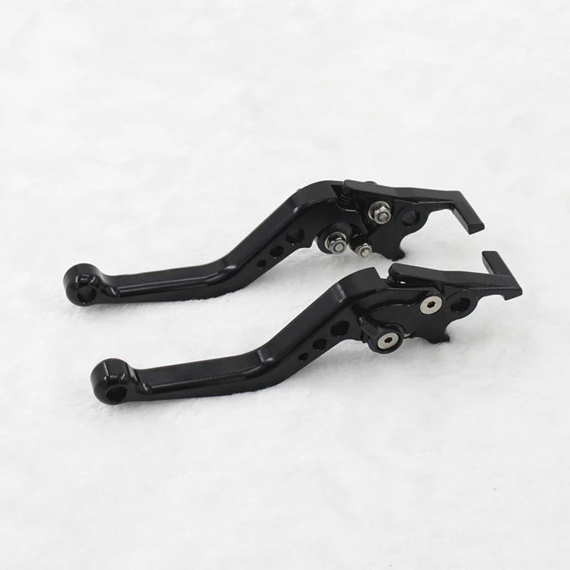 1Pair Motorcycle Brake Handle Motorbike Modification CNC Clutch Drum Brake Lever Handle Adjustable Modification Handlebar Set