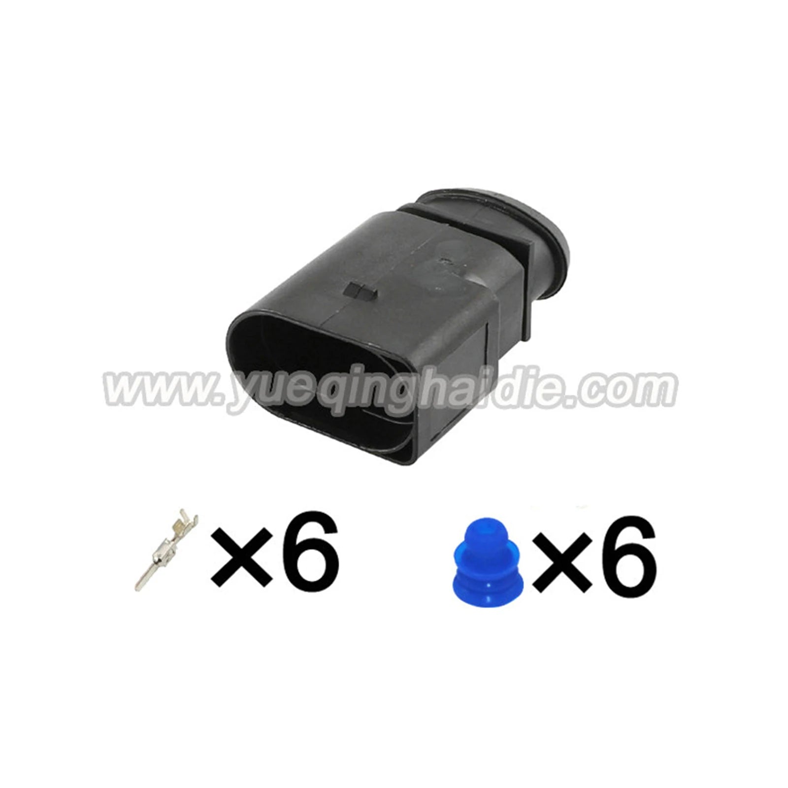6-Pin Connector Waterproof 3.5mm Male Female Connector Auto Wiring Harness Cable Socket for VW Audi 1J0973833 1J0973733/936142-1