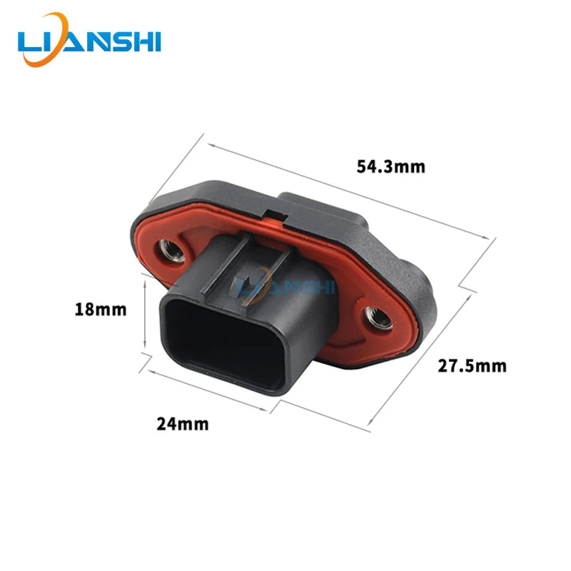 waterproof connector New energy vehicle electric air conditioning PTC heater 8pin plug fitting terminal DJ70823-1.5-11
