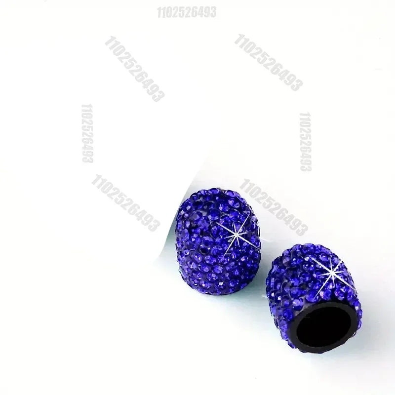 4pcs Diamond Crystal Car Tire Valve Caps Shining Dust-proof Wheel Valve Cover Vehicle Bling Valve Cap Car Styling Amagi