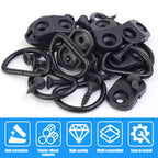 1-10sets Cargo Net Floor Hook Fixing Kit Rear Trunk Boot Tie Down Hook Ring Loop Fix Hang Flat Screen Auto Fasteners Accessories
