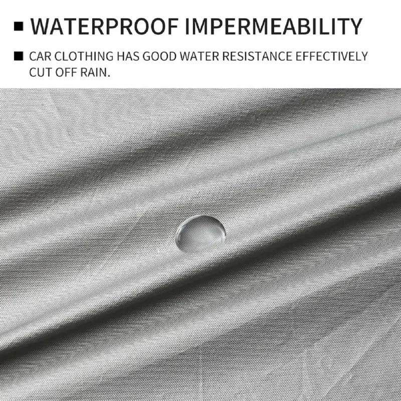 Universal Fit Full Car Cover Waterproof Dustproof All-Season PE Film Coat with Aluminum Protective Sunshade UV Ray Reflection