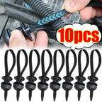 10/1pcs Black Nylon Car Motocycle Base Plate Cable Plastic Loop Tag Self-Locking Zip Ties Installation FIxed Seat Frame Clips